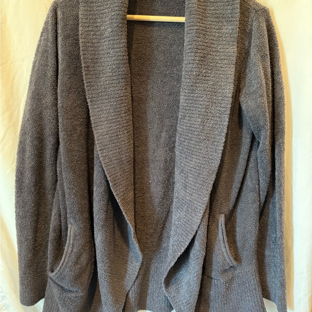 Barefoot Dreams Soft Smoky Blue Cardigan